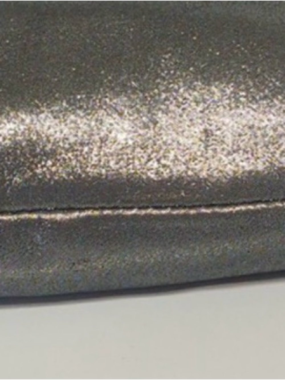 Coach Poppy Hippie Metallic Silver Leather crossbody bag Y2K poppy - Picture 11 of 13